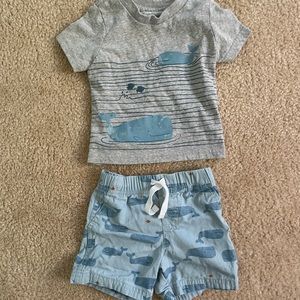 Baby boy whale outfit